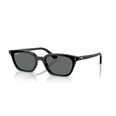 Imagem de Óculos de Sol Ray-Ban Polarizado Zaya 0RB4456 667781 Tam 53 / Preto - Lentes Cinza