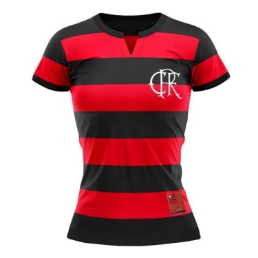 Imagem de Camisa Braziline Flamengo FlaTri CRF Feminina - Vermelho M-Feminino