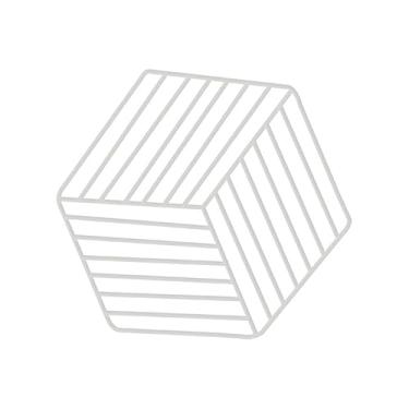 Imagem de Kit 2 descansos para panela hexagonal (Cinzento)