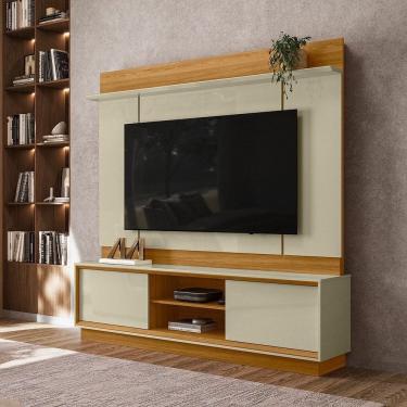 Imagem de Estante para Tv 75 Polegadas 186,5cm Siena Cumaru/opala