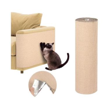 Imagem de Grande Tapete Arranhador Autoadesivo Para Gatos 30x100CM, Proteção Per