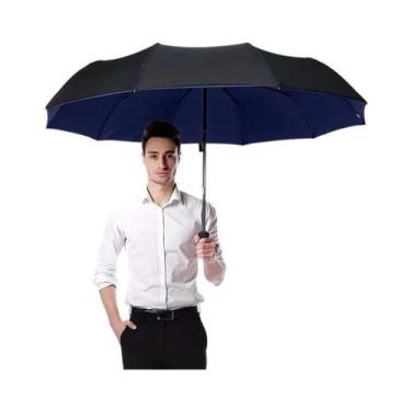 Imagem de Guarda-chuva Automático Tri-Fold Durável Para Uso Empresarial, Guarda-