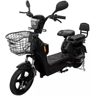 Imagem de Bicicleta Eletrica Aro 14 500w Preta Dropp Com Suspensao Preto