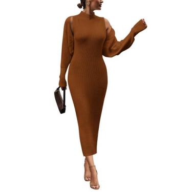 Imagem de Conjunto para Mujer PRETTYGARDEN de 2 Piezas: Suéter de Punto y Vestid