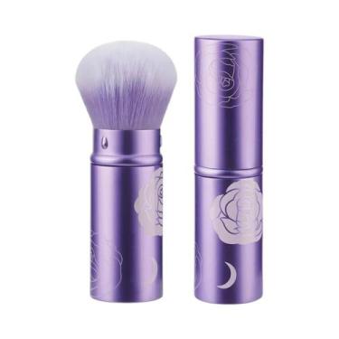 Imagem de Pincel De Blush Retrátil Mini Portátil Multifuncional Com Cabo De Alum