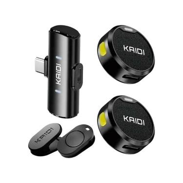 Imagem de Microfone sem fio lapela Kaidi KMF4-A Tipo A para IOS - KMF7-Unissex