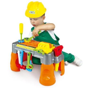 Imagem de Brinquedo Infantil Bancada De Ferramentas Com Capacete Maral