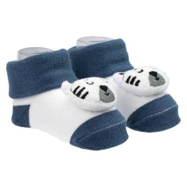 Imagem de Meia Sapatinho Bichinho Pimpolho 00-15 (0-6m) Menino Cor:02, 02