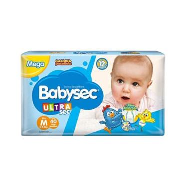 Imagem de FRALDA BABYSEC MEGA M 38 UNIDADES - UltraSec Galinha Pintadinha