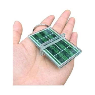 Imagem de Miniatura De Tênis De Mesa/Badminton Chaveiro Lembrança Pingente 3D De