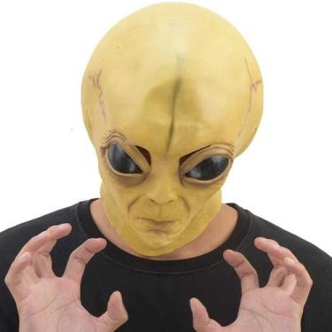 Imagem de Máscara de látex Alien Halloween Party Cosplay com design realista - t