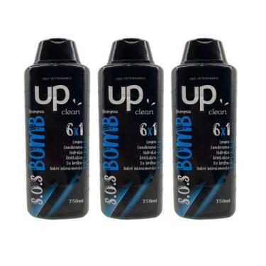 Imagem de 3x Shampoo 6 Em 1 Pet Cachorro E Gato Hidratação e Brilho 750ml - Supr