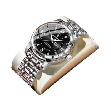 Imagem de Relógio De Pulso Masculino De Luxo À Prova d'Água Em Aço Inoxidável Co
