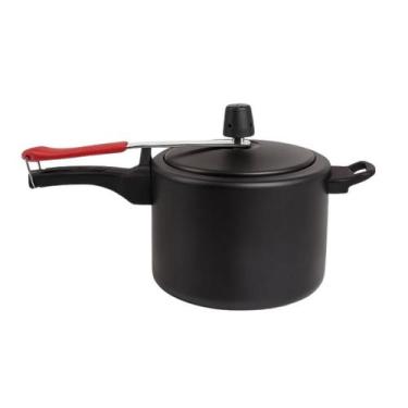 Imagem de Panela de Pressão Antiaderente 4,5 Litros Preta Alumínio Globo