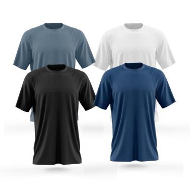 Imagem de Kit 4 Camiseta Dry Esporte Academia Camisa Blusa Treino Camisetas-Masculino