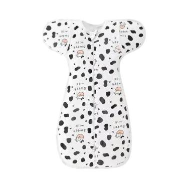 Imagem de 100% algodão 0-6 meses recém-nascido swaddle saco de dormir recém-nasc