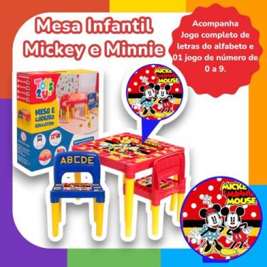 Imagem de Mesa Infantil De Plástico Didática Atividades 2 Cadeiras - Tritec, Col