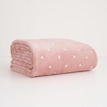 Imagem de Cobertor Soft Casal Queen King Grosso Dupla Face Manta Poá Macio - - B