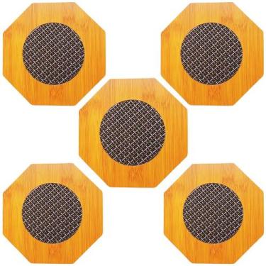 Imagem de Descanso de panela estilo bambu interponte 16,5x16,5cm 5un - CASITA, H