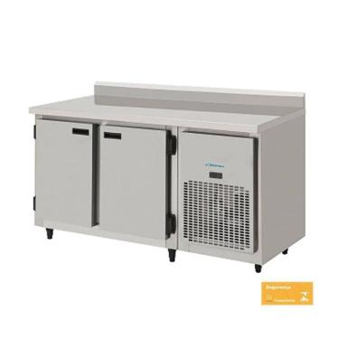 Imagem de Balcão Refrigerado Encosto 2 Portas 1,5 mts Total Inox 56KBSC150DII Kofisa