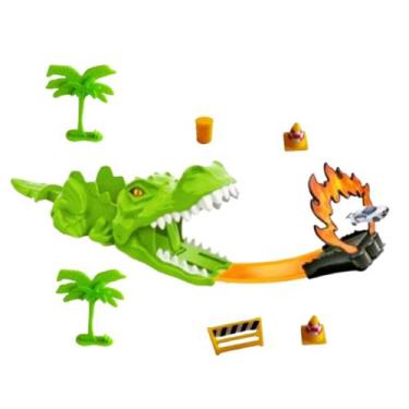 Imagem de Pista Ataque Dino Radical Tipo Hotwheels C/ Carrinho - Brinquedo infan