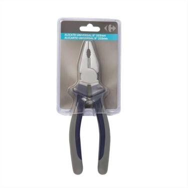 Imagem de Alicate Universal Carrefour 8 Polegadas - Aço Carbono - Cabo Emborrachado - DY04412