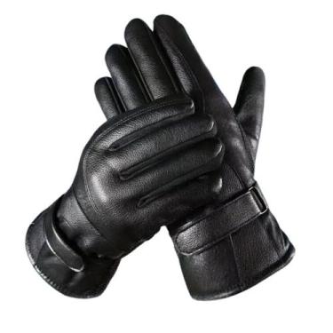 Imagem de Luva Motoqueiro Impermeável PU Térmica Antiderrapante com Ajuste Uniss