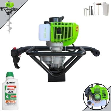 Imagem de Perfurador de Solo MPS52 à Gasolina 2T 52CC 1,8HP com Alto Torque Laranja Menegotti