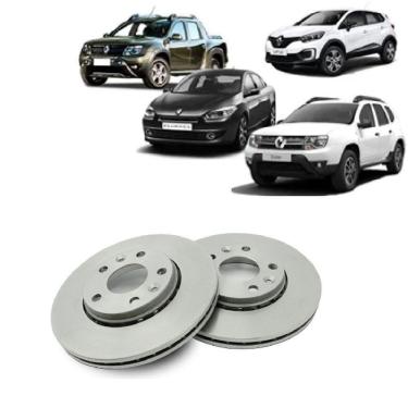 Imagem de Disco de Freio Dianteiro Ventilado D705C para Renault Captur Duster Fluence Oroch MDS