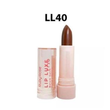 Imagem de Batom Satin Lip Luxe Bastão Ruby Rose HBL 6000 Alta Fixação Variações: