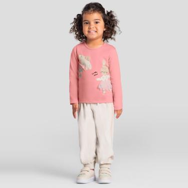 Imagem de Blusa infantil menina coelhinho com glitter Brandili-Feminino