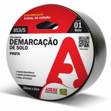 Imagem de Fita Demarcacao Solo 853I/S 50Mmx30M Preto Adere