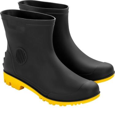 Imagem de Bota (al) Pvc 40 Preta/amarela C3/4 Sf Vonder