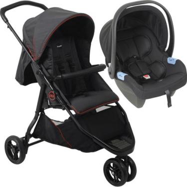 Imagem de Carrinho de Bebe com Bebe Conforto Burigotto CR3 22 Gray Red