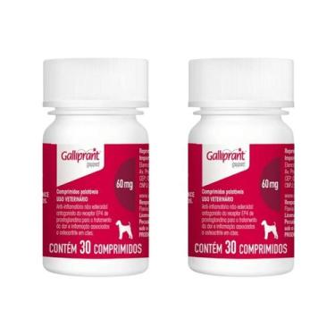 Imagem de 2 Galliprant 60mg Anti-inflamatório Elanco Cães 30 Comp.