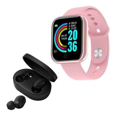 Imagem de Relógio Smart  Digital D20 Masculino / Feminino + Fone S/fio - 01Smart