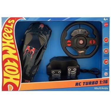Imagem de Carro de Controle Remoto HOT Wheels Turbo Preto Multikids