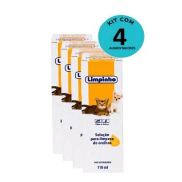 Imagem de Kit Loção Limpadora de Orelhas Limpinho 110ml Com 4 unidades
