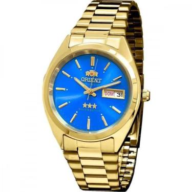 Imagem de Relógio Orient Masculino Ref: 469wc2f D1kx Automático Dourado