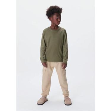 Imagem de Camiseta Manga Longa Básica Menino Hering Kids Ref. 5CMY, Verde, 14