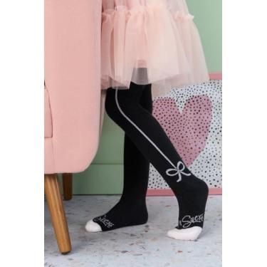Imagem de Meia 3/4 Infantil Preta Mon Sucré, M, Preto