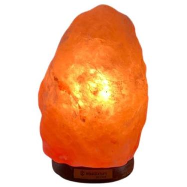 Imagem de Luminária de Sal Rosa do Himalaia Natural 1 a 2kg com Dimmer Abajur De