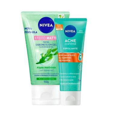 Imagem de Kit Sabonete Gel Facial + Esfoliante Acne Control Nivea - Nívea