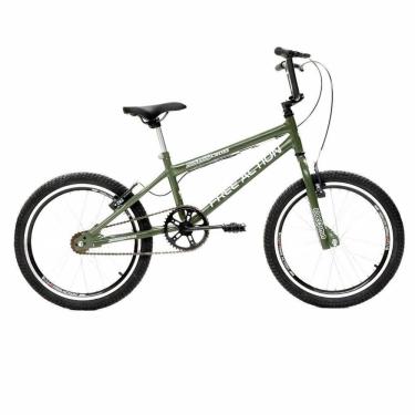 Imagem de Bicicleta Bmx Sts Cross Aro 20 Aço 1v Verde Militar Free Action