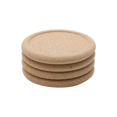 Imagem de Conjunto 4 Porta Copos Cortiça 10 cm Wolff