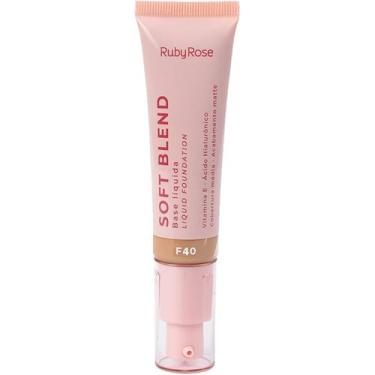 Imagem de Base Líquida Soft Blend F40 Ruby Rose Maquiagem Original