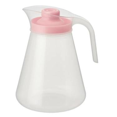 Imagem de Jarra bella 600 ml - tampa rosa - cores sortidas - TIBA, Transparente