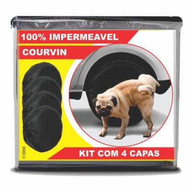 Imagem de Capa Protetora Pneu Roda Carro VW Gol - Anti Xixi 4 Un. - Awan