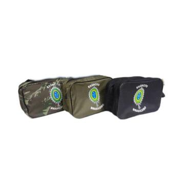 Imagem de Necessaire com brasão do exército brasileiro - JKY Confecções, Verde