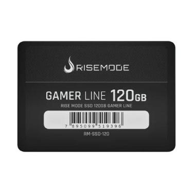 Imagem de SSD 120GB Rise Mode Gamer Line - SATA - Leitura 530MB/s - Gravação 520